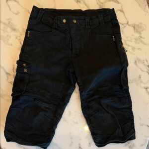 Men's Dark Jean Cargo Shorts